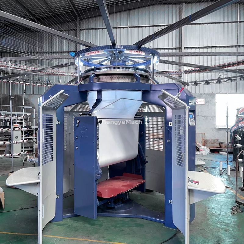 High Leg Single Jersey Circular Knitting Machine - Model HY-SO-H2 by HENGYE - Efficient, Versatile, High-Quality Fabric Production